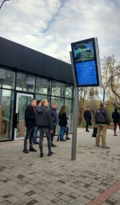 Ternopil digital signage bus stop