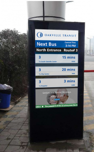 USA bus stop advertising