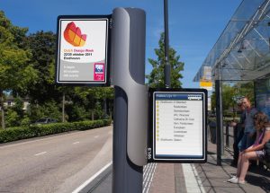 EU Bus Stop digital timetable